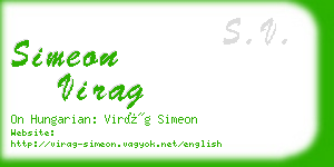 simeon virag business card